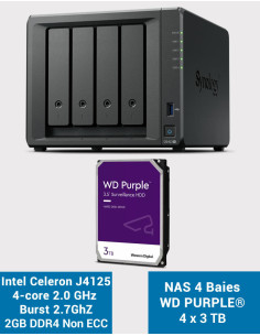 Synology DS423+ 2GB NAS Server WD PURPLE 12TB (4x3TB)
