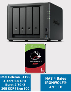 Synology DS423+ 2GB NAS Server IRONWOLF 4TB (4x1TB)