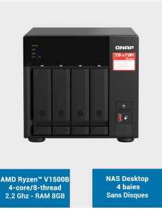 QNAP TS-473A 8GB Serveur NAS 4 baies (Sans disques)