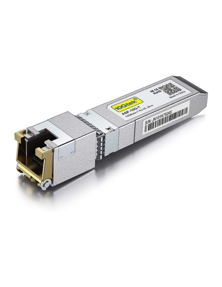 10GBase-T SFP+ Transceiver, 10G T, 10G Copper, RJ-45 CAT.6a (80m)