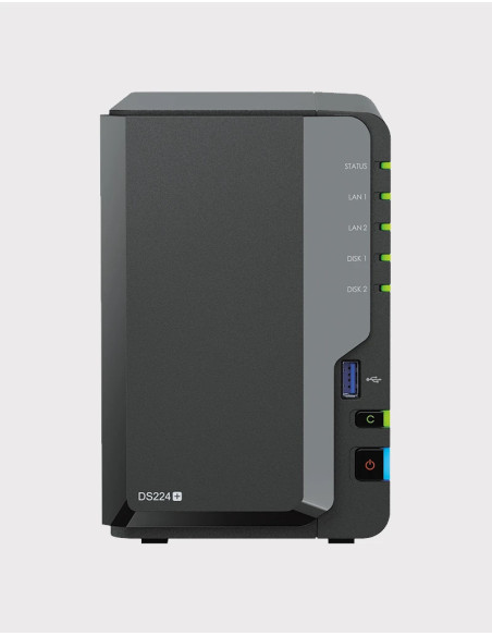 Synology DiskStation DS224+ 2GB NAS Server WD RED PLUS 16TB (2x8TB)