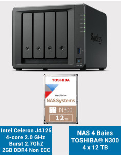 Synology DS423+ 2GB NAS Server Toshiba N300 48TB (4x12TB)