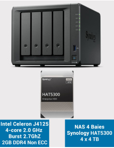 Synology DS423+ 2GB Servidor NAS HAT5300 16TB (4x4TB)