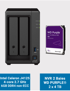 Synology DVA1622 Network Video Recorder WD PURPLE 8TB (2x4TB)
