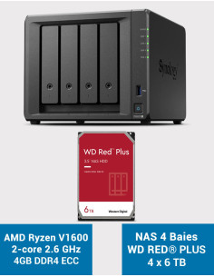 Synology DS923+ 4GB NAS Server WD RED PLUS 24TB (4x6TB)